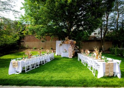 A fancy garden party at an event venue in Washington DC