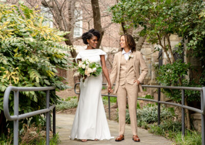 Happy couple at a wedding venue in Washington DC